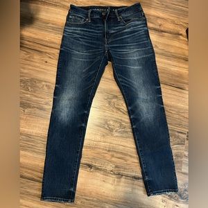 American Eagle Athletic Skinny Next Level Airflex Dark Wash Jeans Size 30x30